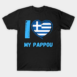 I Love My Pappou (Granfather) T-Shirt